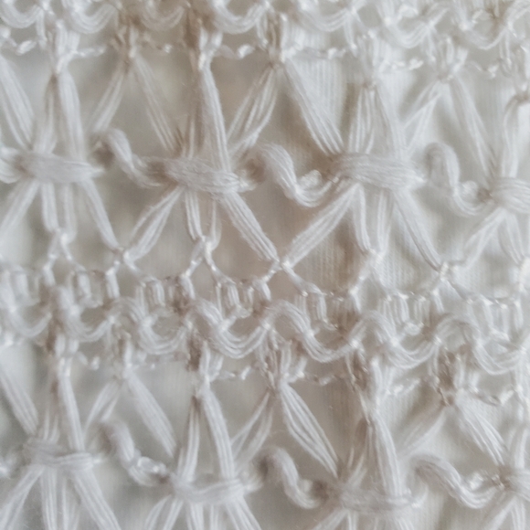 J Crew Factory NWT Crochet Tank Top, White, Size S - Picture 3 of 7